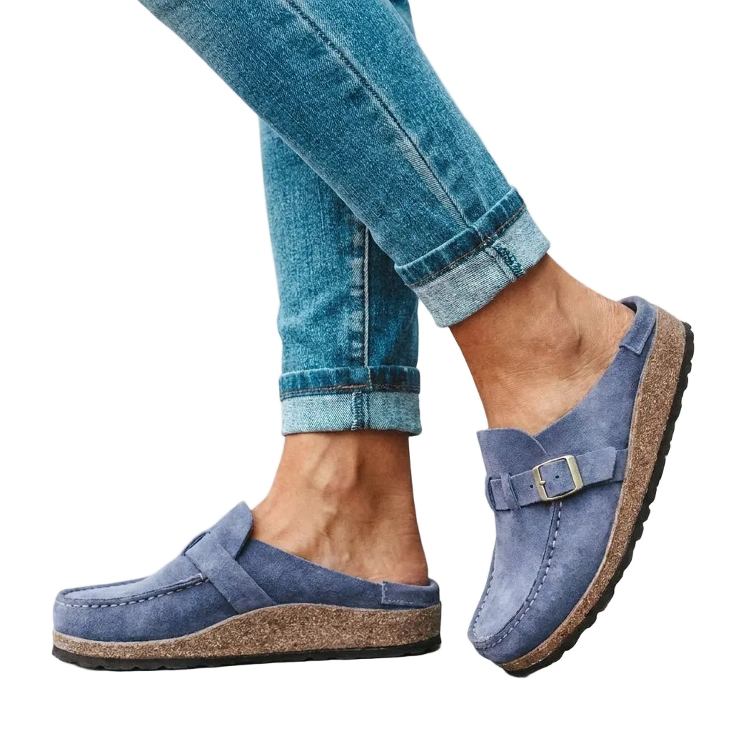 Dames Mules Retro Comfortabel Suède Stijl