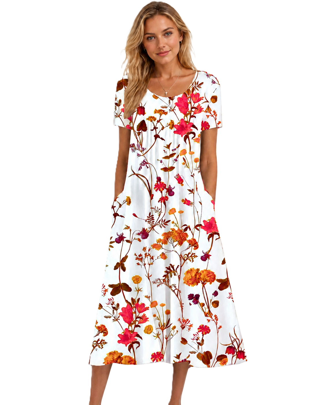 Damesjurk met bloemenpatroon en stijlvol design.