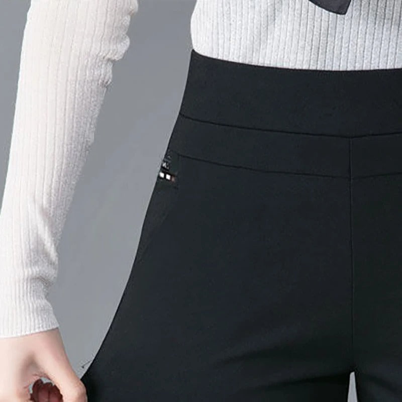 Warme skinny broek voor dames