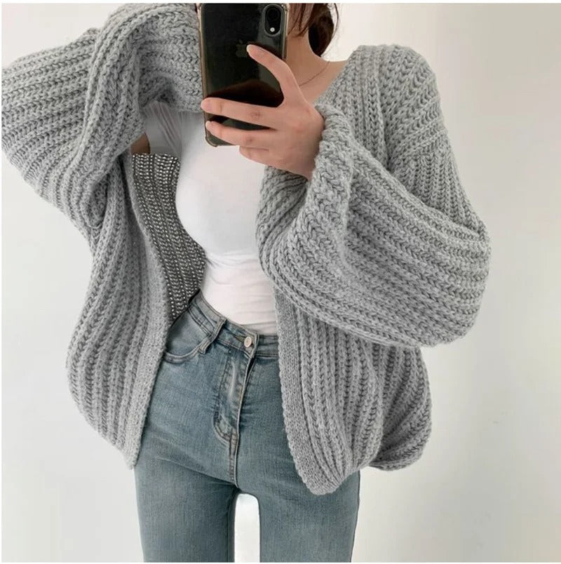 Damesvest met vintage lantaarnmouwen