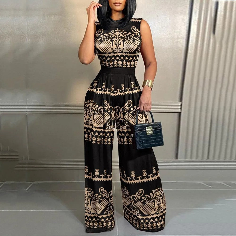 Dames jumpsuit met print