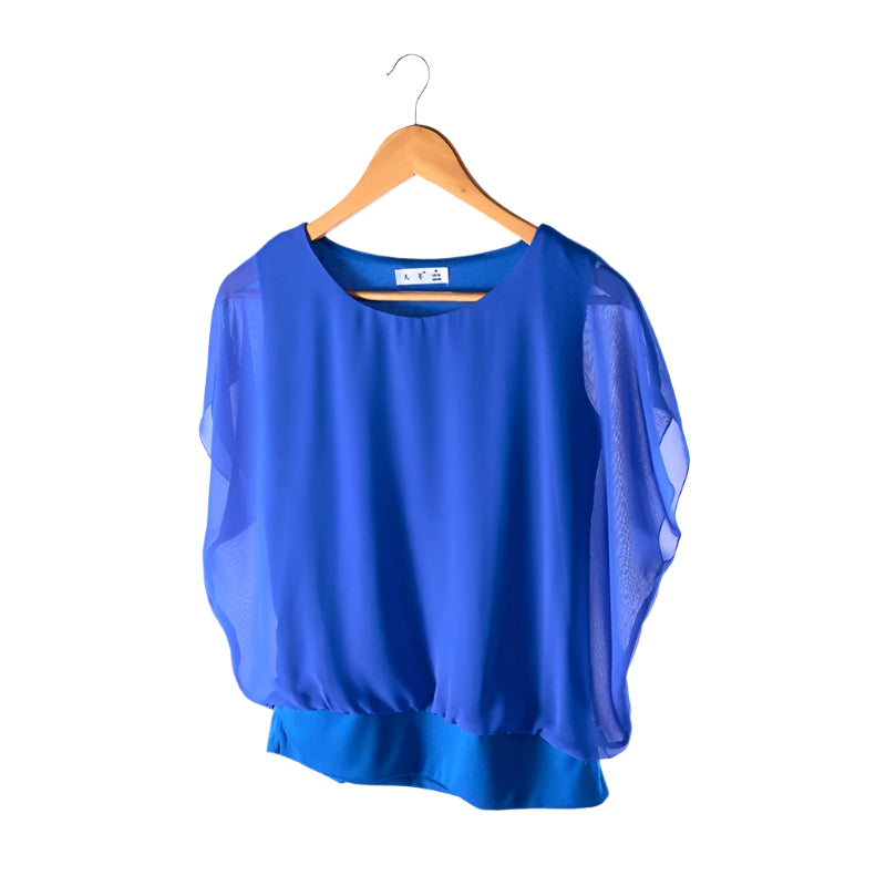 Vrouwen Ruffles mouwen Chiffon Blouse