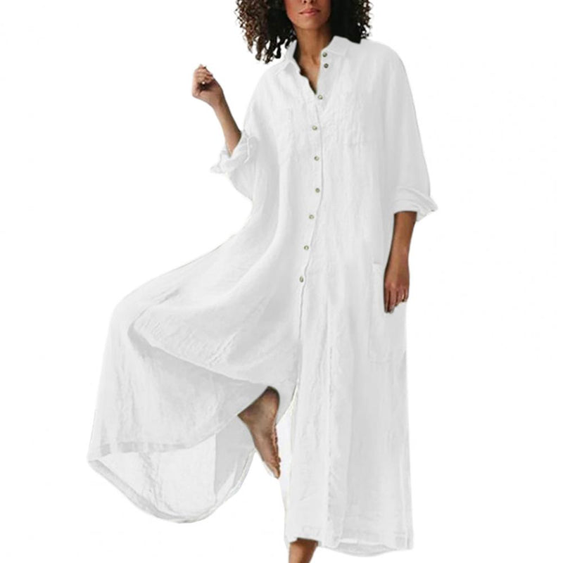 Dames Jumpsuit Oversized Katoen Linnen