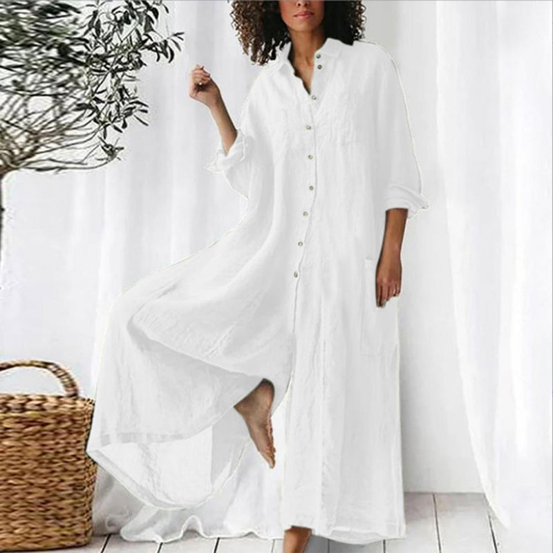 Dames Jumpsuit Oversized Katoen Linnen