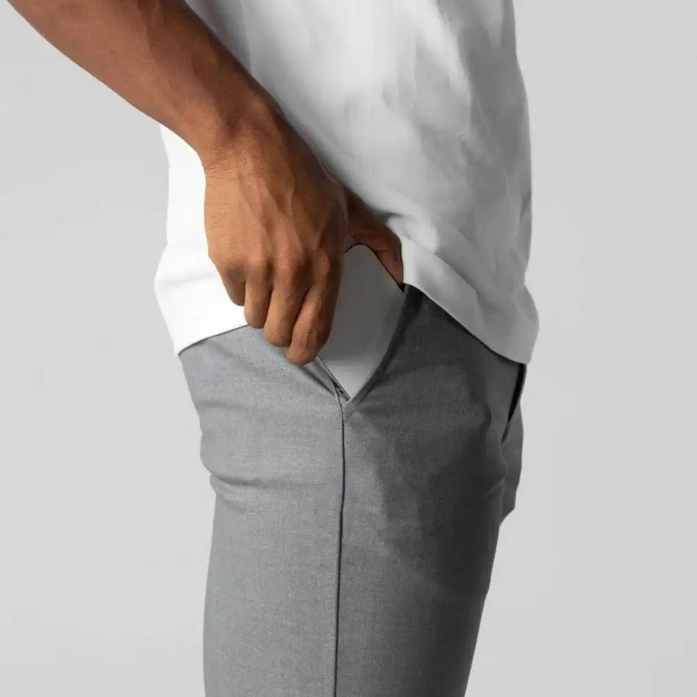 Slim fit zakelijke broek voor heren
