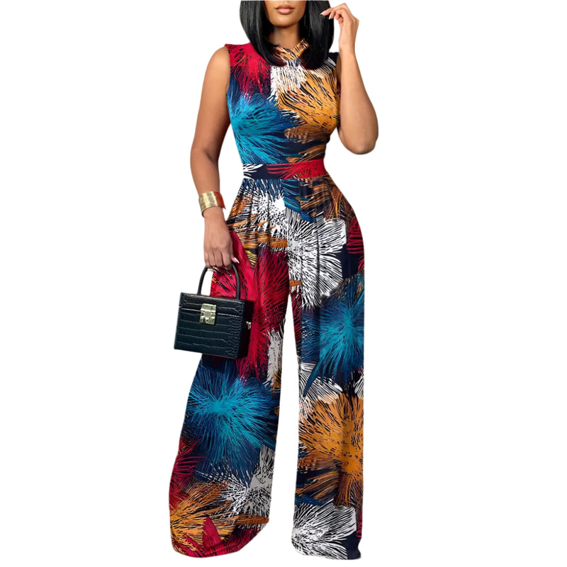 Dames jumpsuit met print