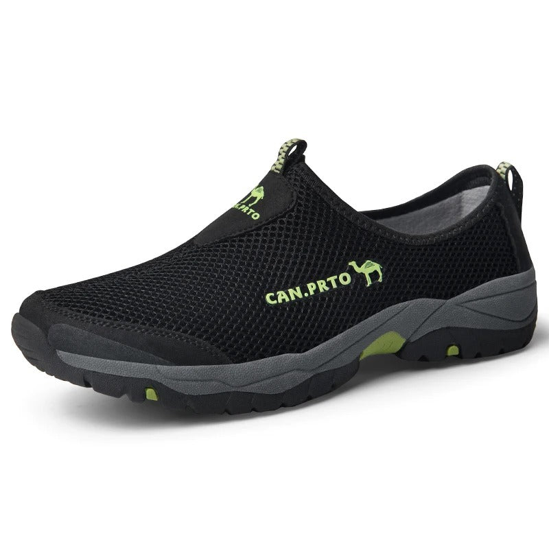 Heren mesh slip-on sneakers