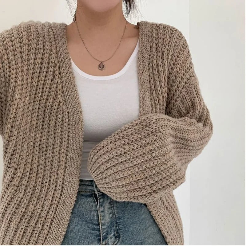 Damesvest met vintage lantaarnmouwen