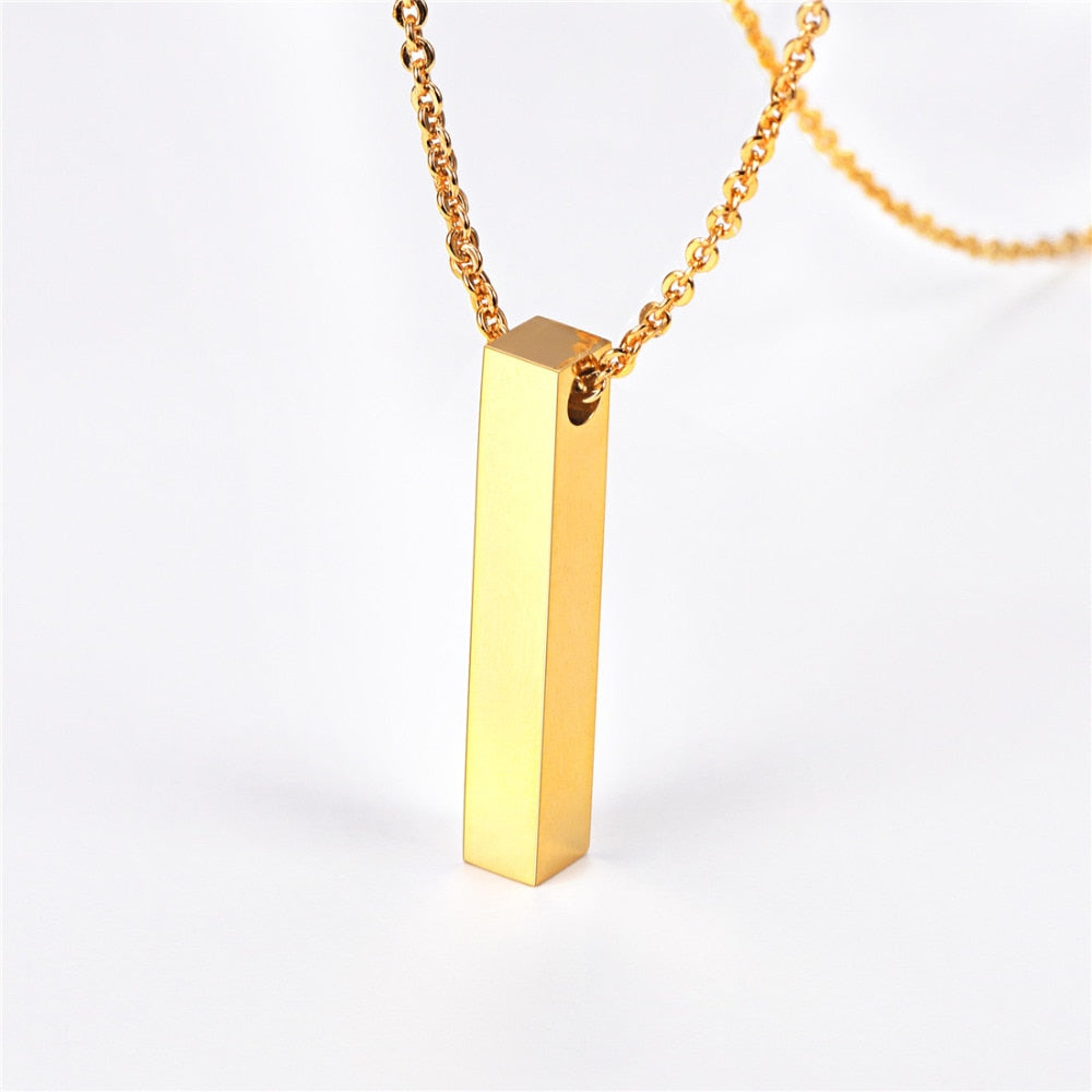 Minimalistische kubus ketting