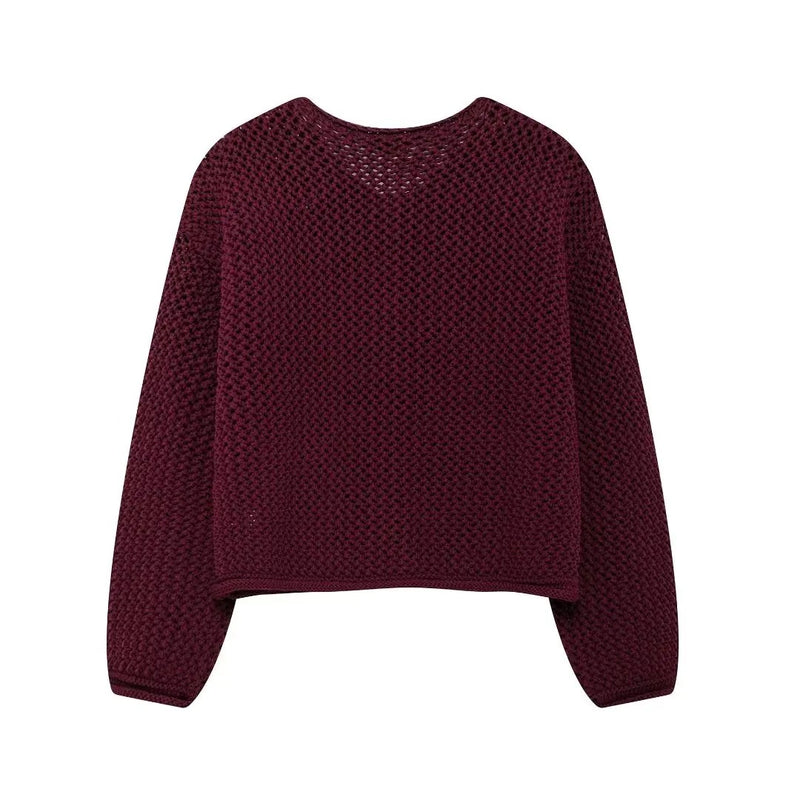 Dames Vintage Trui Cardigan