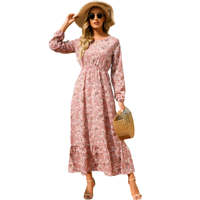 Bohemian chiffon maxi-jurk voor dames