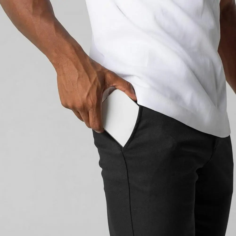Slim fit zakelijke broek voor heren