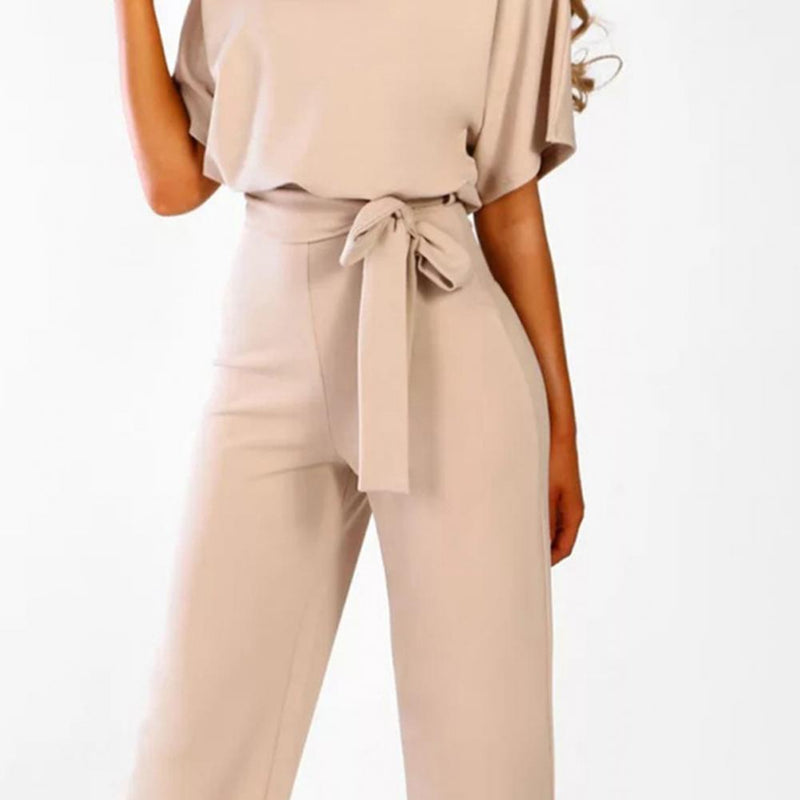 Slanke jumpsuit met strakke taille voor dames