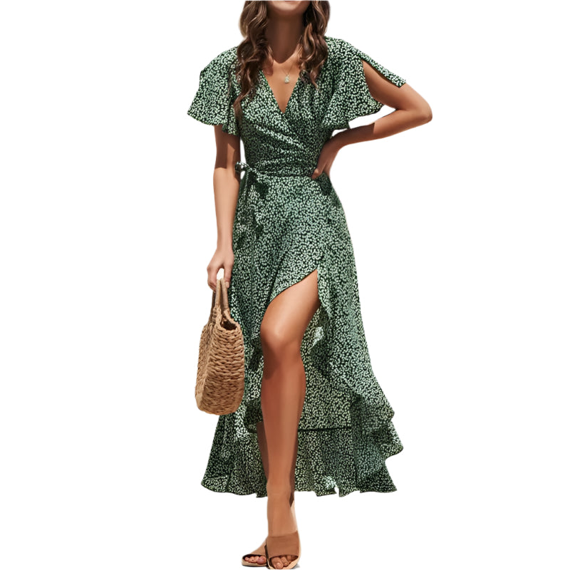 Vrouwen Boho Chiffon Maxi Dress