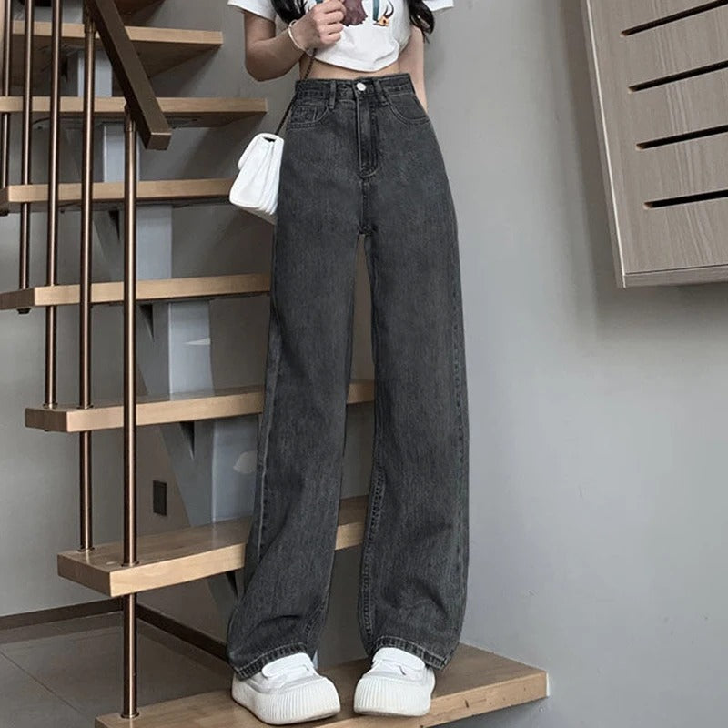 Vintage wijde jeans voor dames
