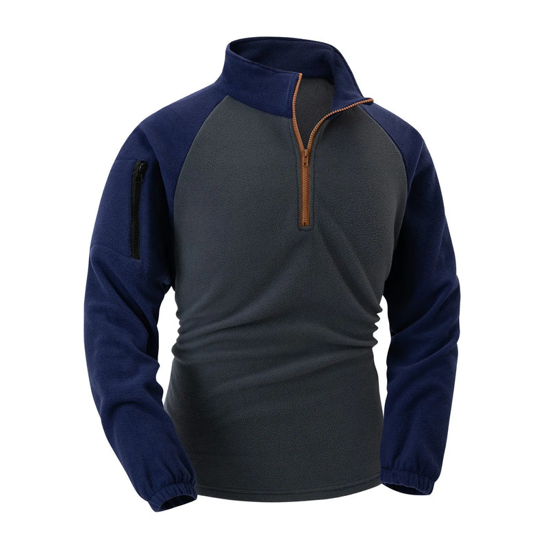 Heren mouwzak fleece trui