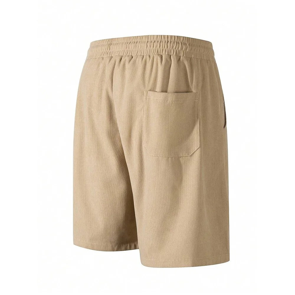 Heren corduroy casual korte broek