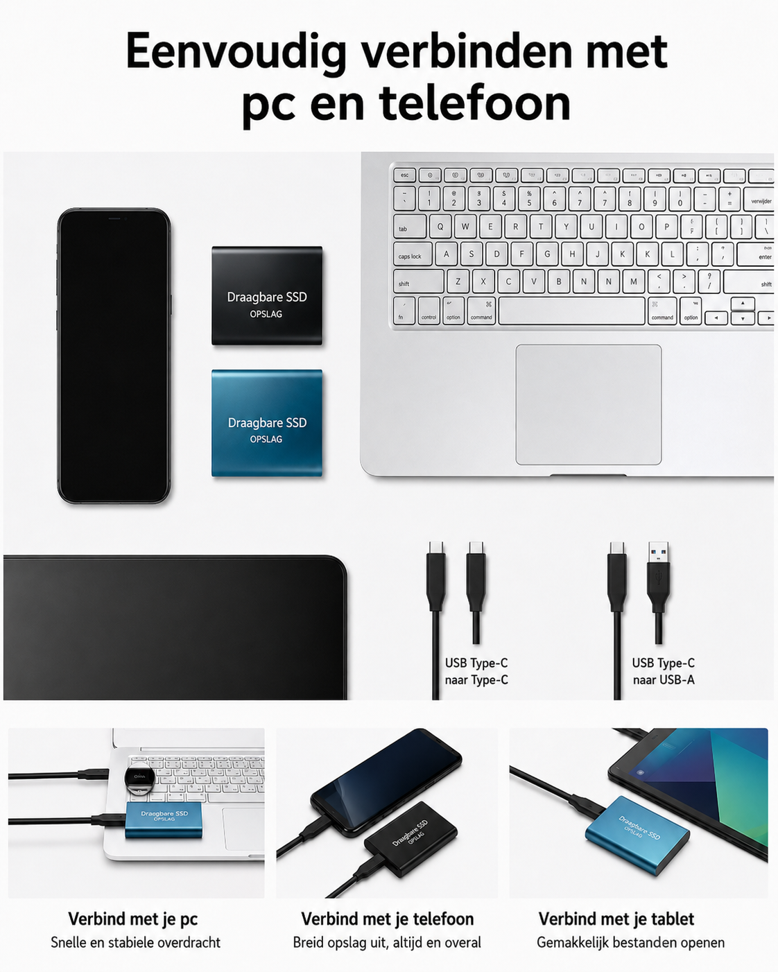 Externe SSD 128 TB Compact en Snel