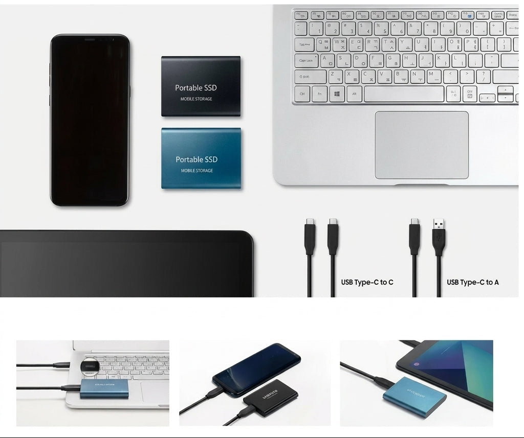 Externe SSD 128 TB Compact en Snel