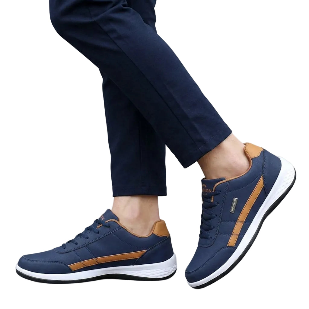 Heren Sneakers van Leer met Schokabsorptie en Comfort