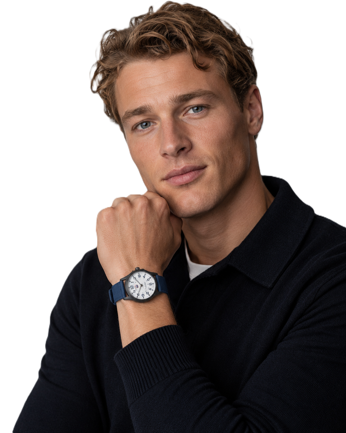 Herenhorloge Tactisch Robuust met Stopwatch en Nachtverlichting