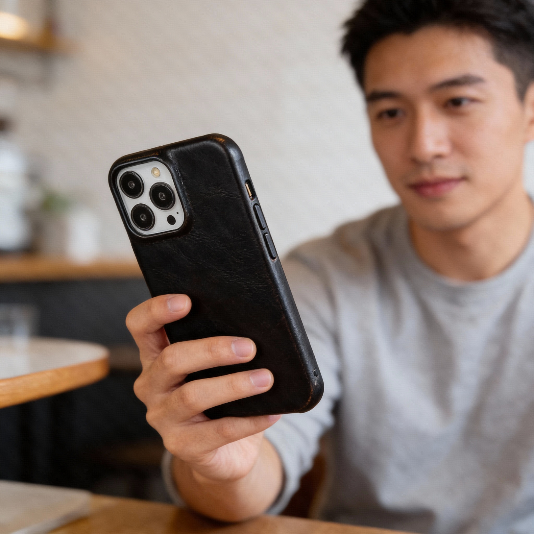 iPhone Hoesje van Leer met MagSafe Compatibiliteit 5