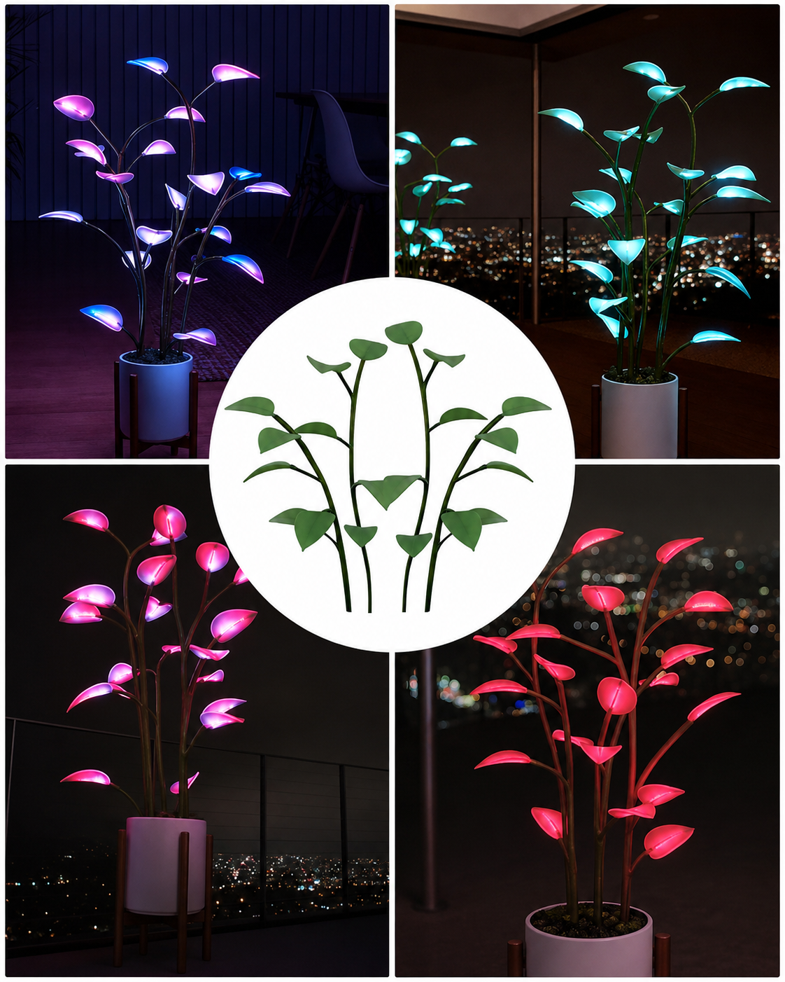 LED Plant Lamp Met Kleurovergang Decoratief Design