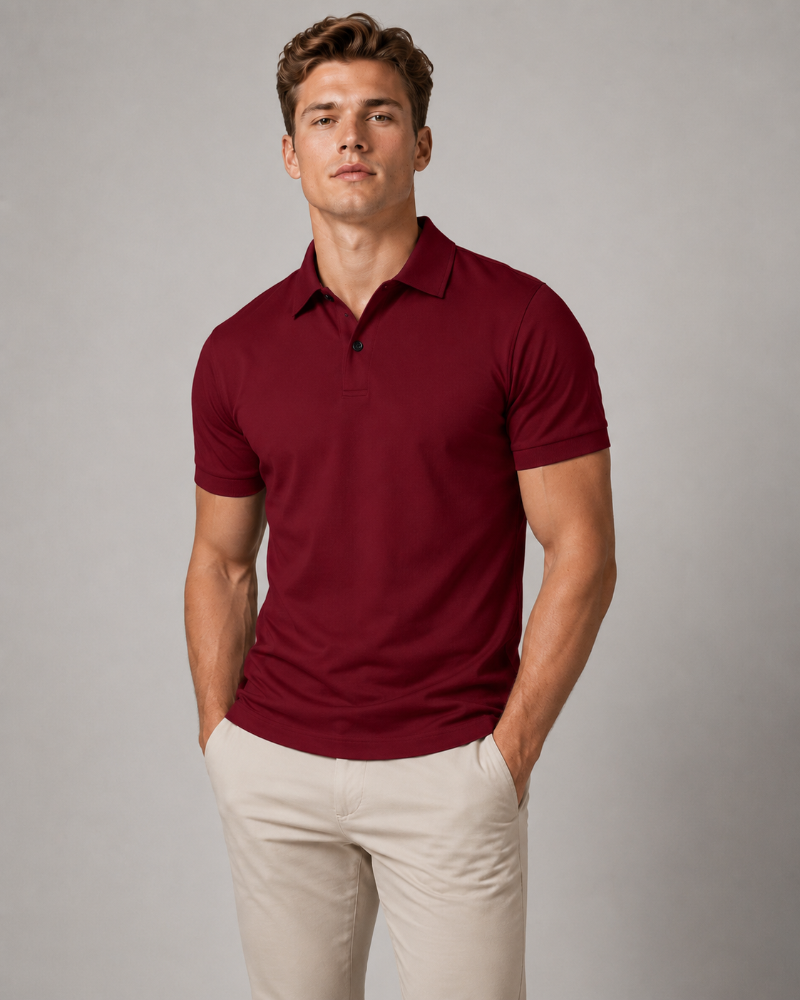 Lichtgewicht casual poloshirt voor heren