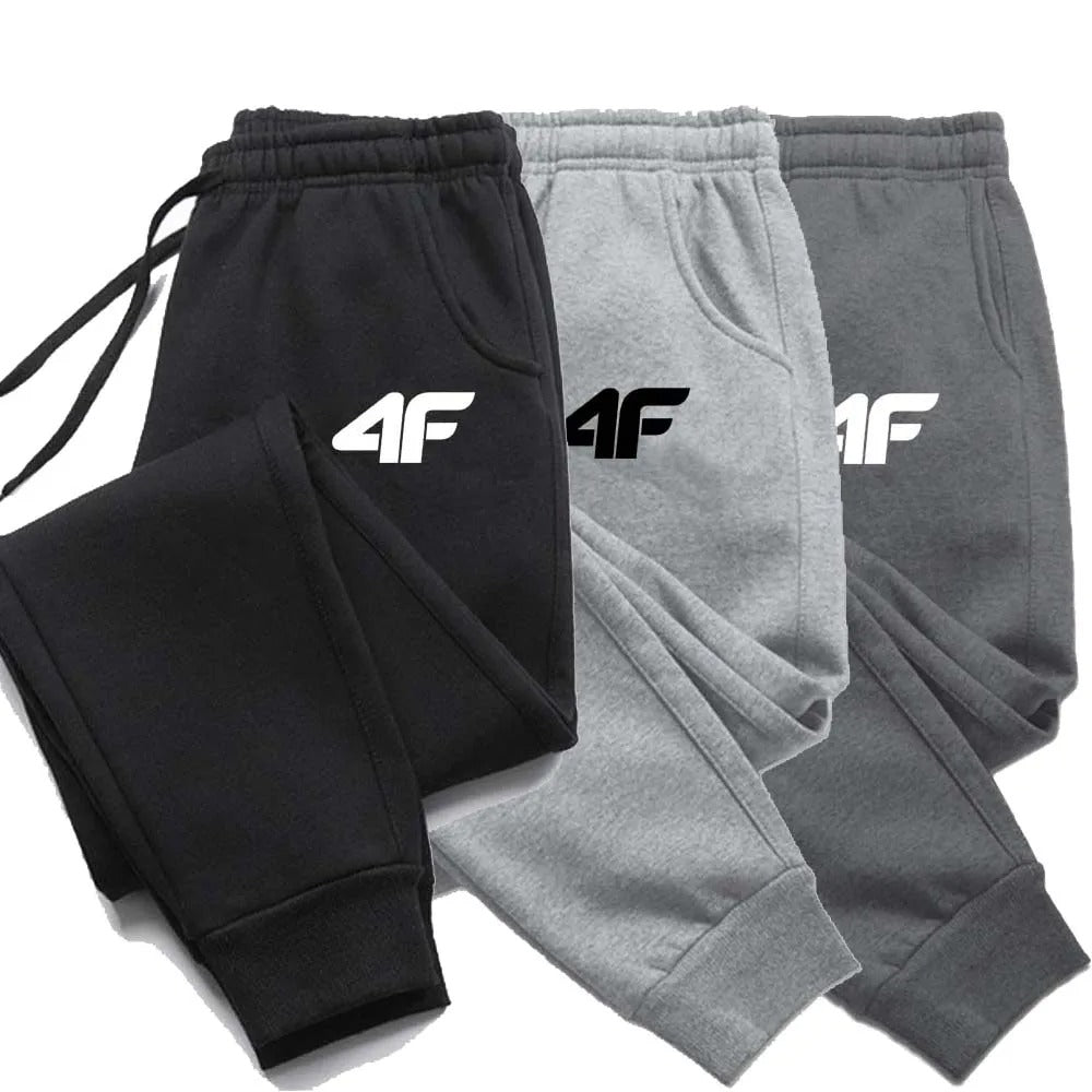 Heren fitness joggingbroek met print