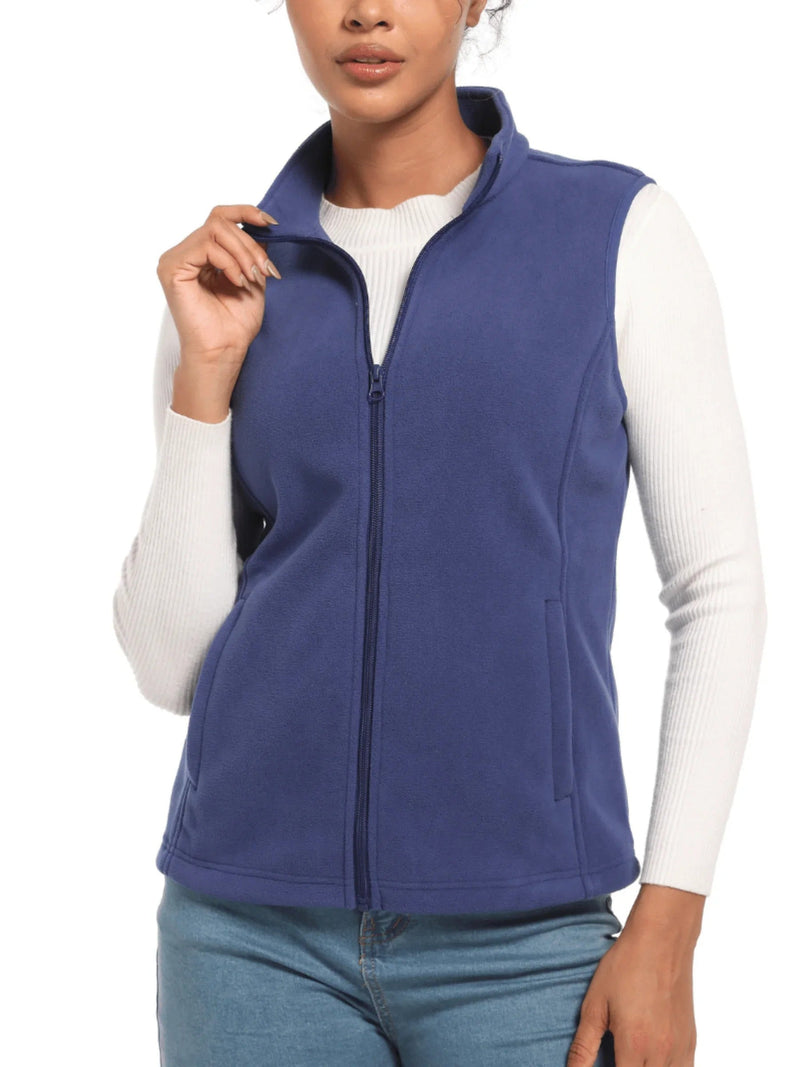 Zacht fleece vest voor dames