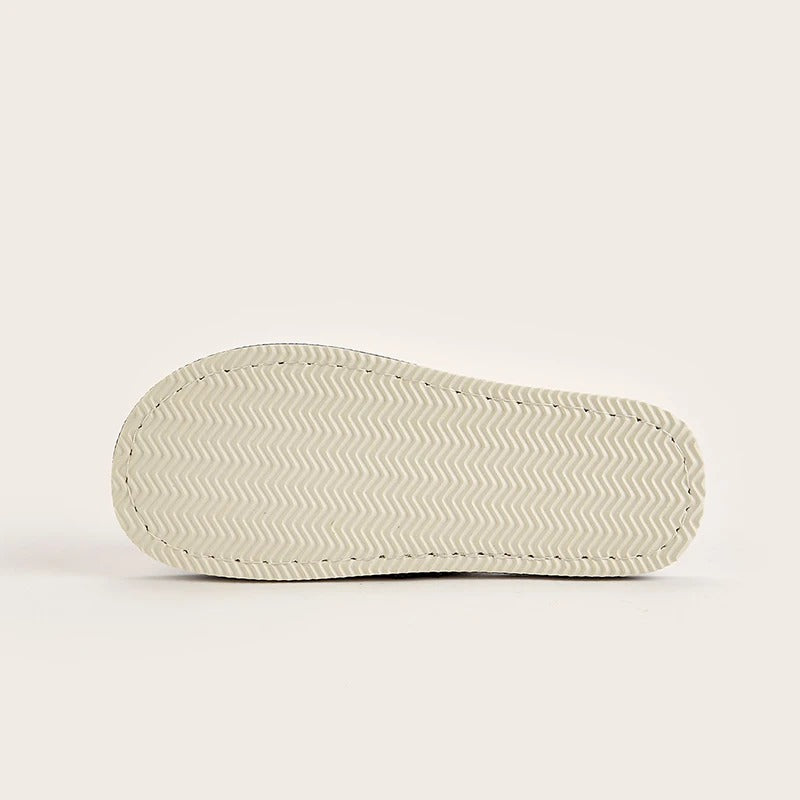 Heren linnen huisslippers