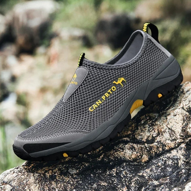Heren mesh slip-on sneakers