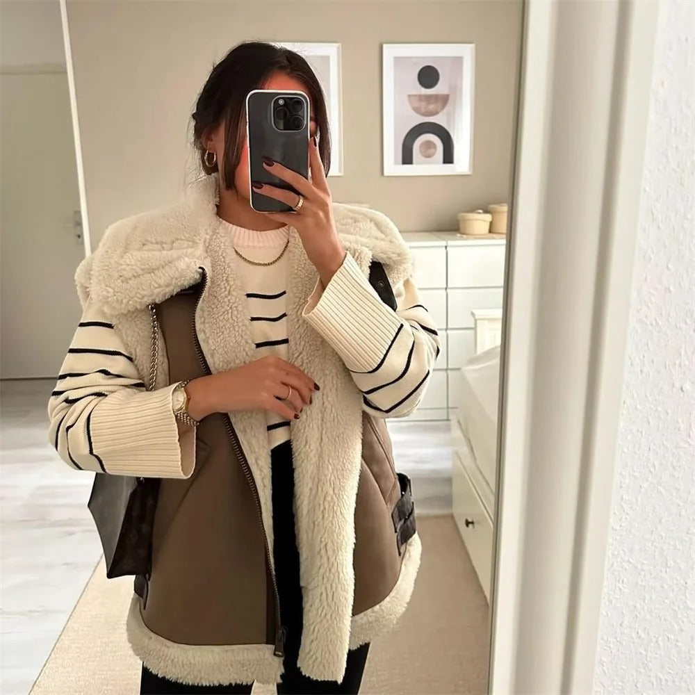 Dames mouwloze fleece tanktop