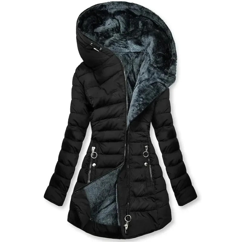 Slim-fit winterparka voor dames