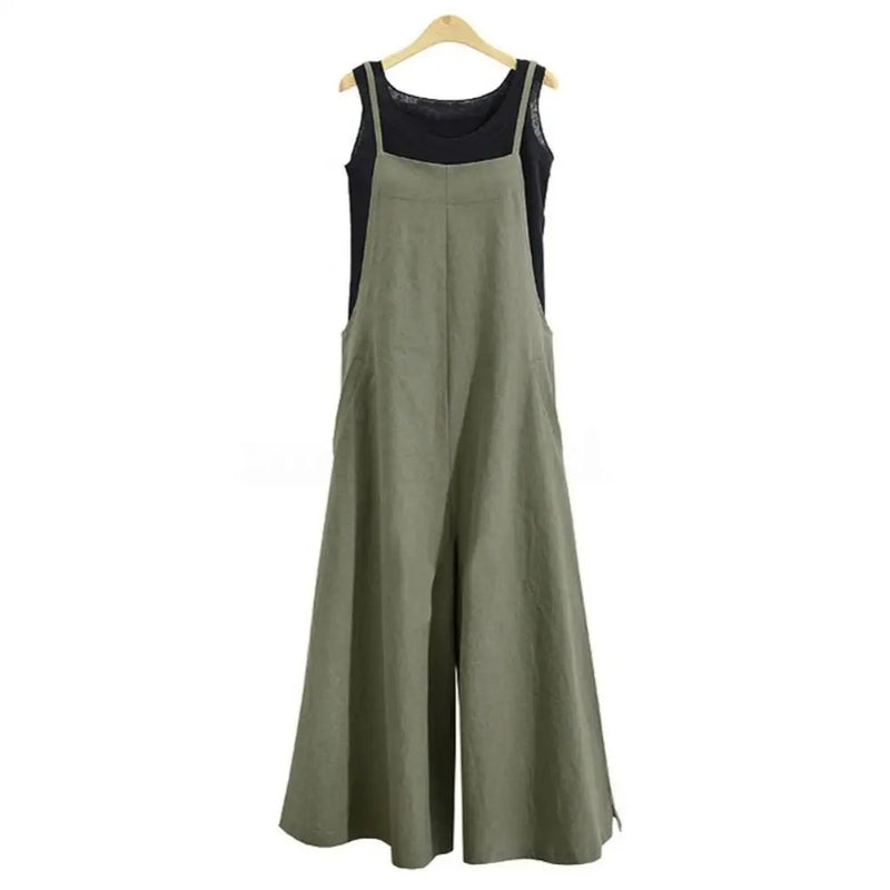 Dames Overall Mouwloos Los Jumpsuit