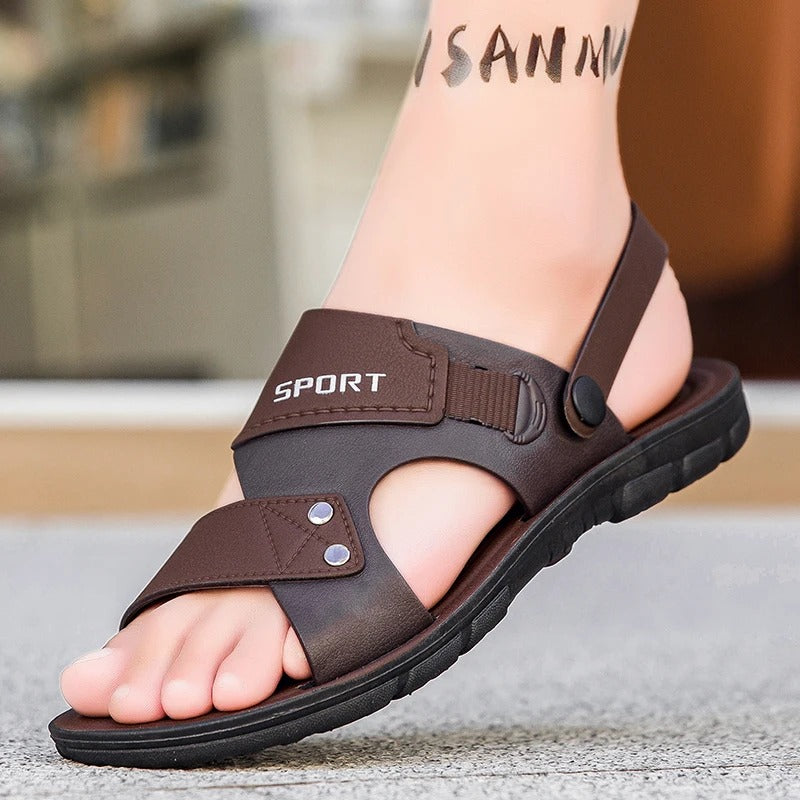 Heren zomerse instapsandalen