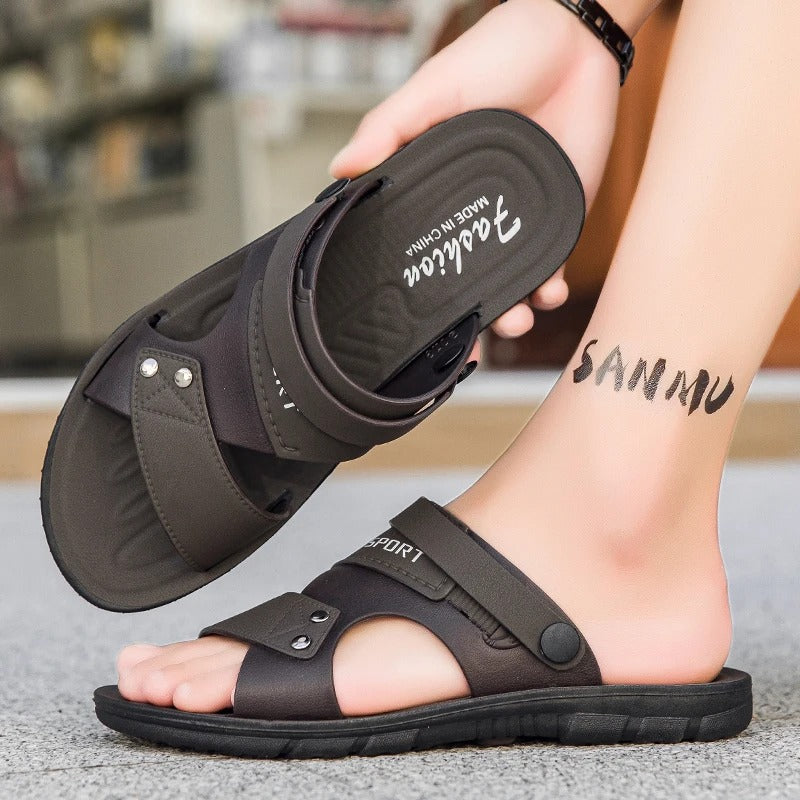 Heren zomerse instapsandalen