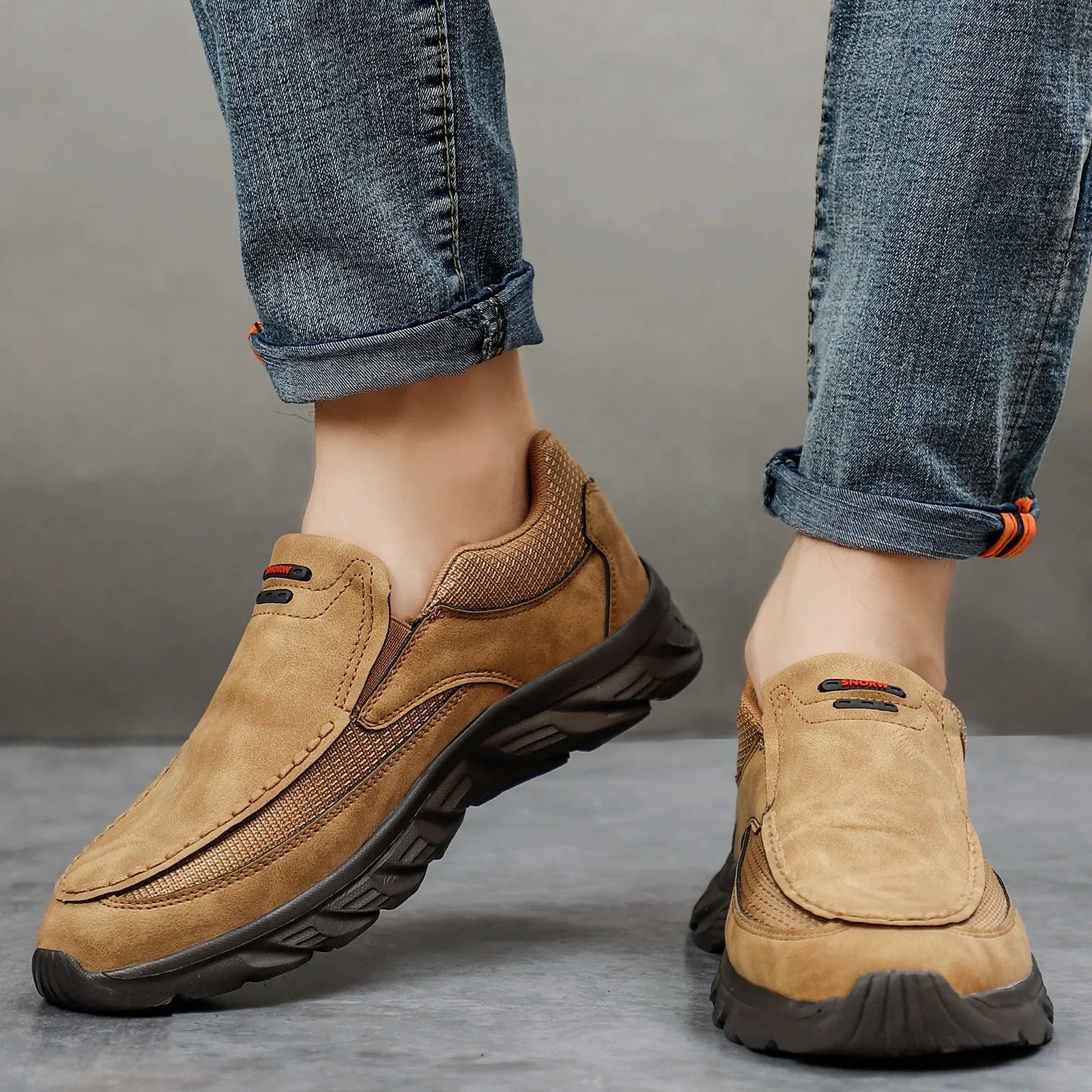 Herenleren loafers sneakers