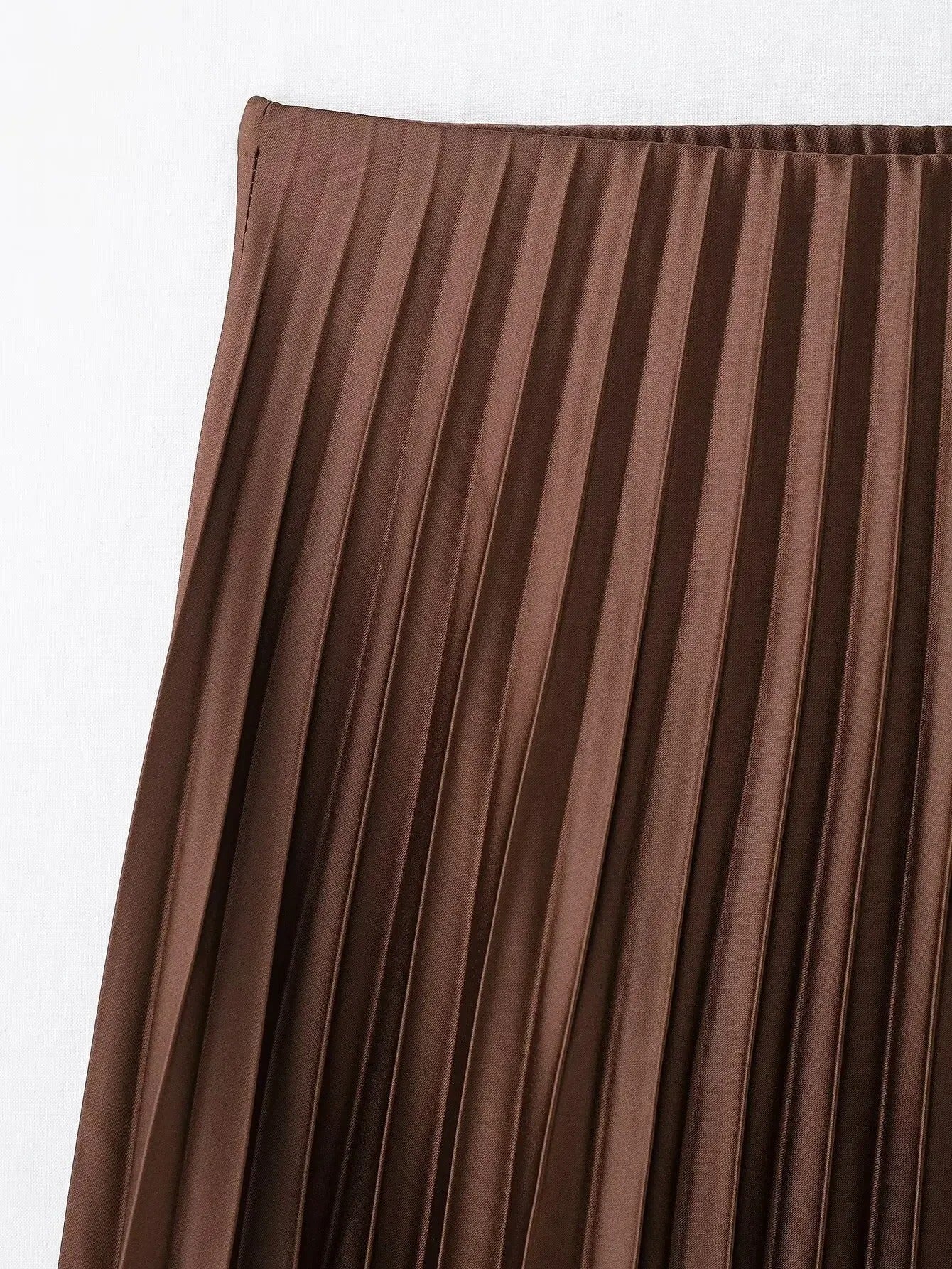 Vrouwen Hoge Taille Geplooide Elastische Rok
