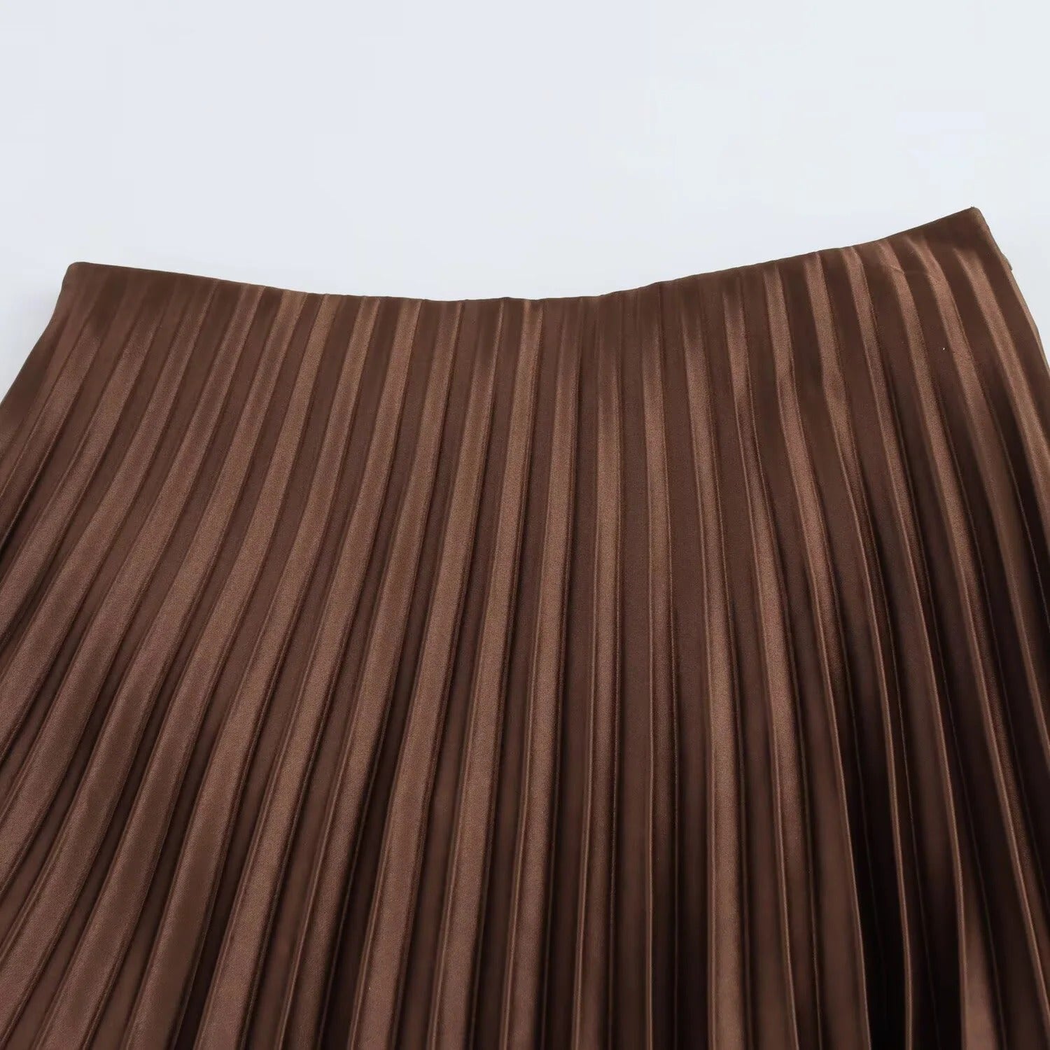 Vrouwen Hoge Taille Geplooide Elastische Rok