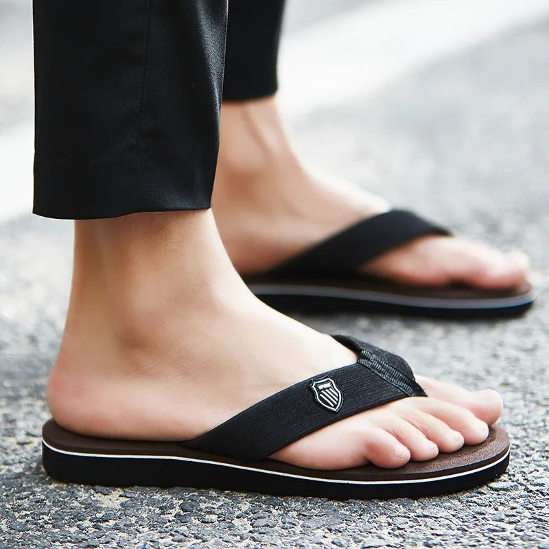 Antislip strandteenslippers voor heren