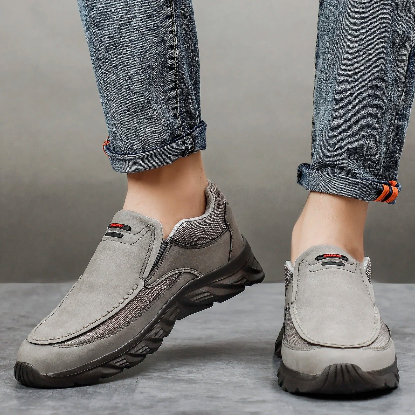 Herenleren loafers sneakers