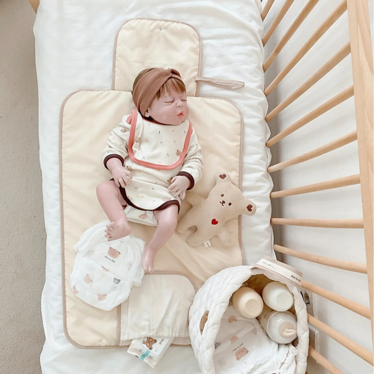 Opvouwbare luierwisselaar voor baby's