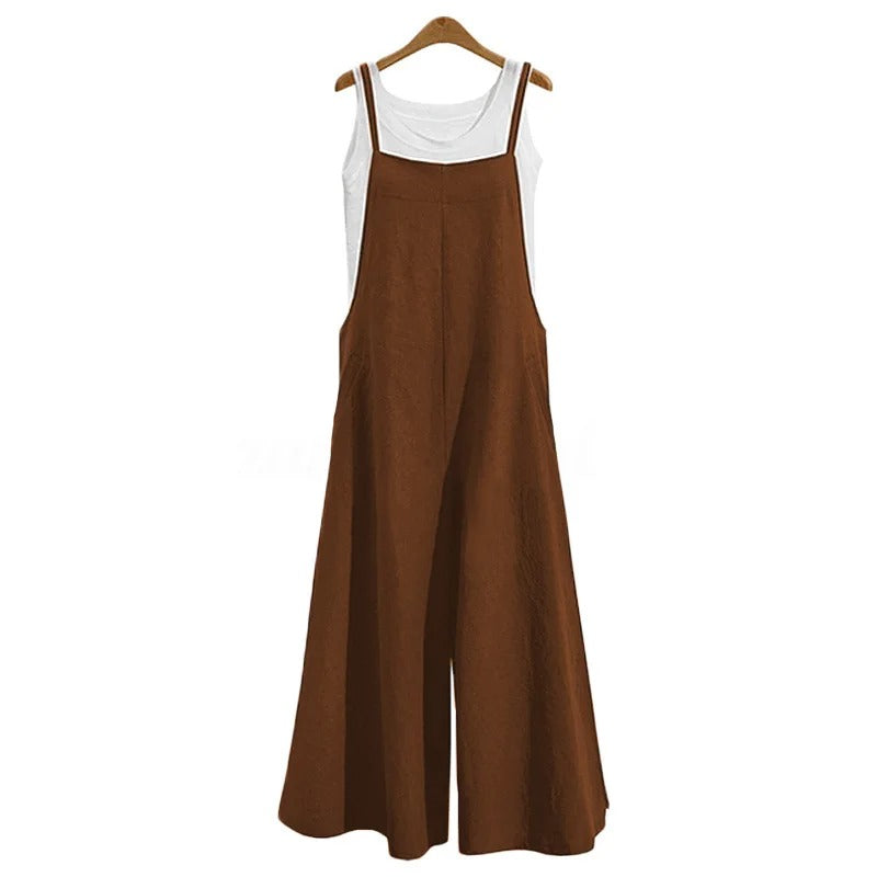 Dames Overall Mouwloos Los Jumpsuit