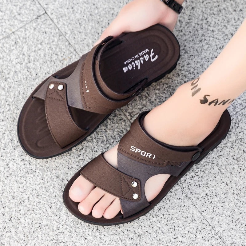 Heren zomerse instapsandalen