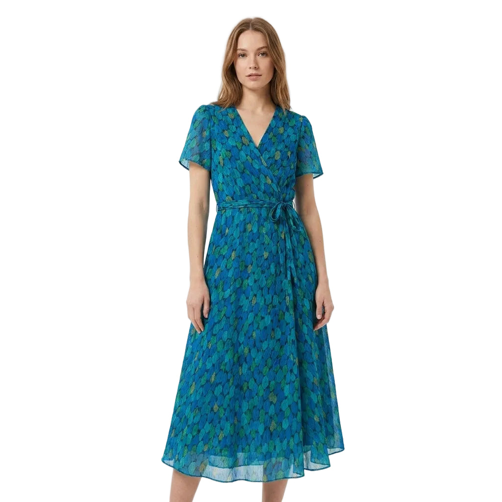 Dames Asymmetrische V-hals Jurk Lichte Stof - Feestelijke en Stijlvolle Zomer Kleding