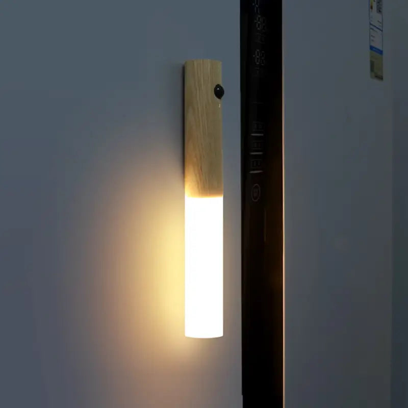 Bewegingssensor Houten Wandlampen