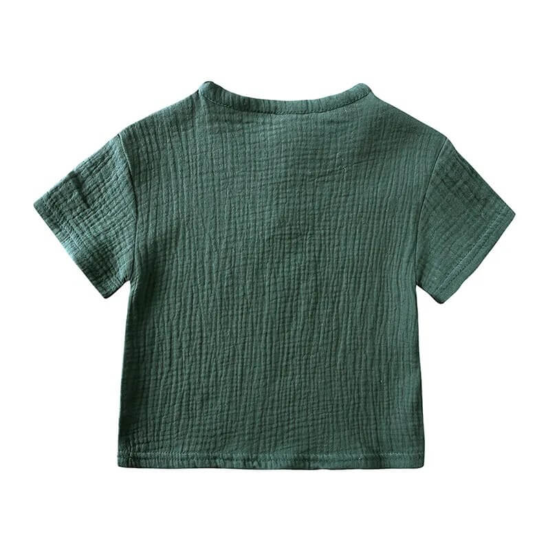 Muslinen Katoenen Shirt & Korte Broek Set