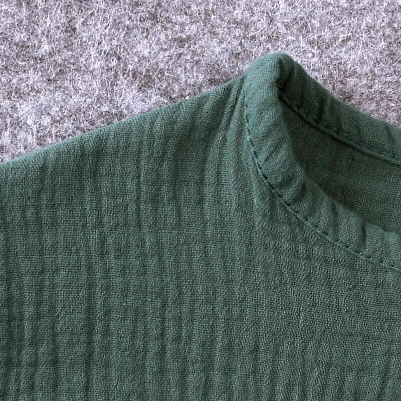 Muslinen Katoenen Shirt & Korte Broek Set