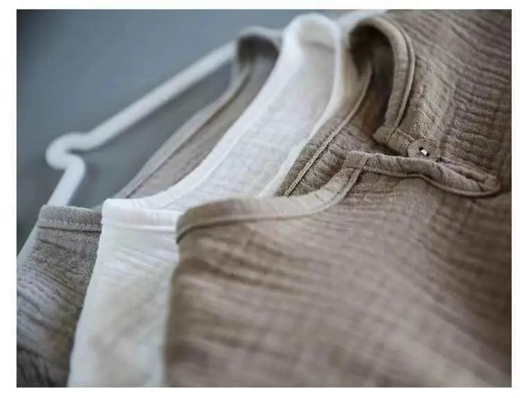 Muslinen Katoenen Shirt & Korte Broek Set